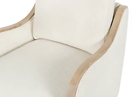 Olivia Swivel Armchair -Mel Ivory