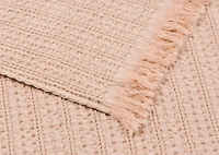Darwin Waffle Throw Pink Dust