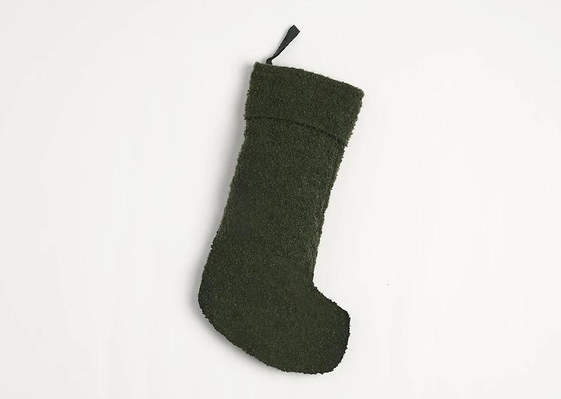 Fitz Boucle Stocking Green