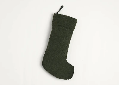 Fitz Boucle Stocking Green