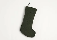 Fitz Boucle Stocking Green