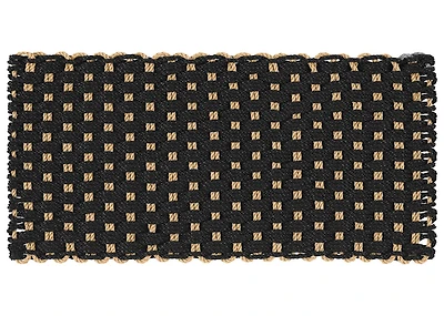 Rope Woven Doormat Black