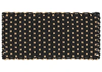 Rope Woven Doormat Black