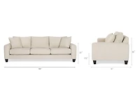 Bronx Sofa -Fairfax Almond