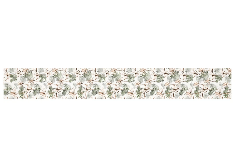 Aruba Table Runner Ivory/Green