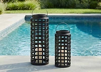 Luce Lantern Tall Black