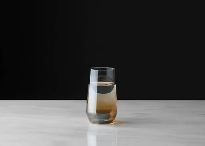 Abie HB Glass Topaz/Cognac