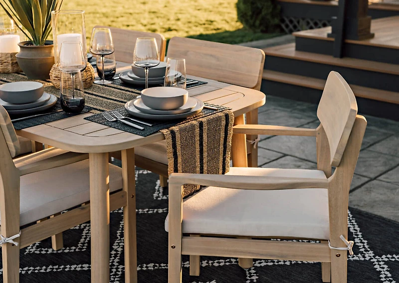 Cabrie 72 Outdoor Dining Table -Natural