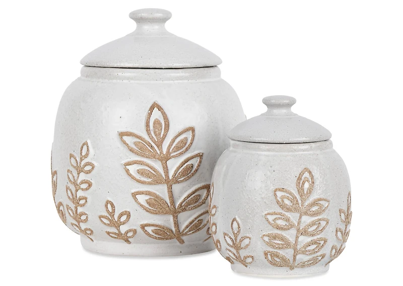 Indira Canister Small Ivory/Sand