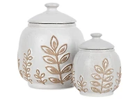 Indira Canister Small Ivory/Sand