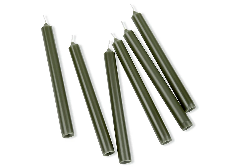 Cassa 6pc Taper Candles Set 8" Woodland