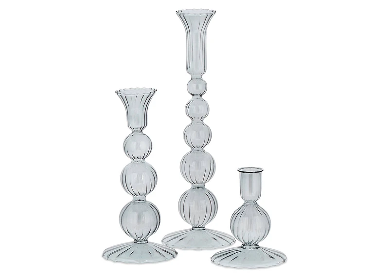 Betty Candle Holder Medium Blue