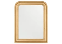 Yvonne Mantle Mirror Antiqued Brass