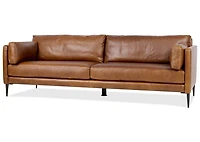 Valerio Leather Sofa -Leon Maple