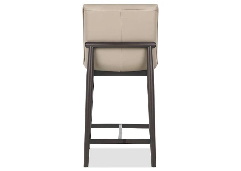 Esmae Leather Counter Stool -Reede Stone