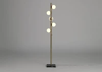Leary LED Floor Lamp Brass