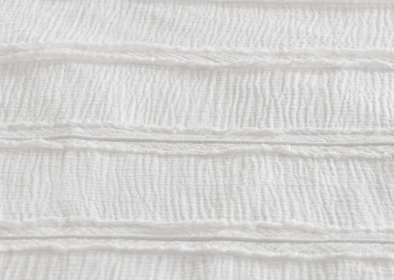 Umbria Cotton Duvet Set Queen Ivory