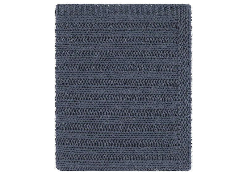 Emmons Cotton Throw Blue