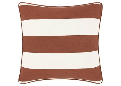 Corsica Outdoor Pillow 21x21 Ivory/Rust