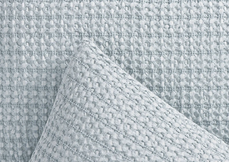 Carlin Cotton Duvet Set King Pale Blue
