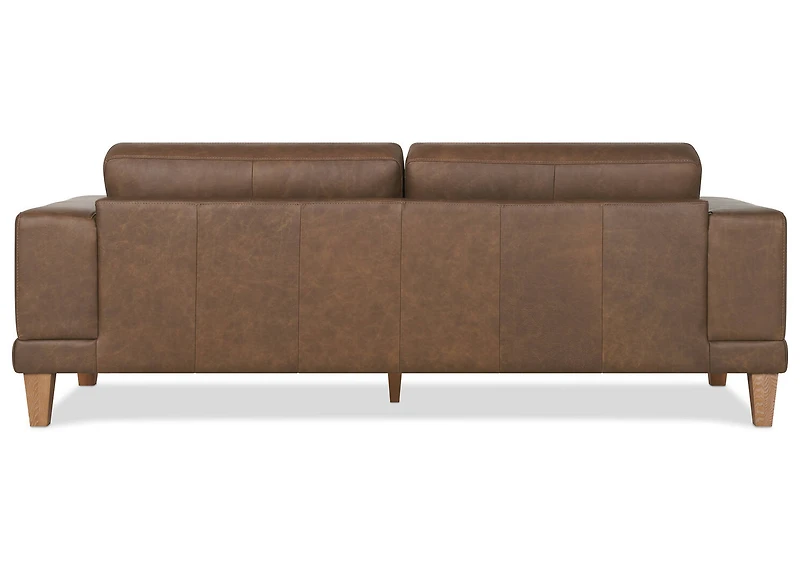 Carson Leather Sofa -Wes Rum