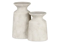 Cillian Candle Holder Short White