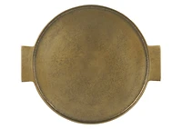 Corbyn Round Tray Antiqued Brass
