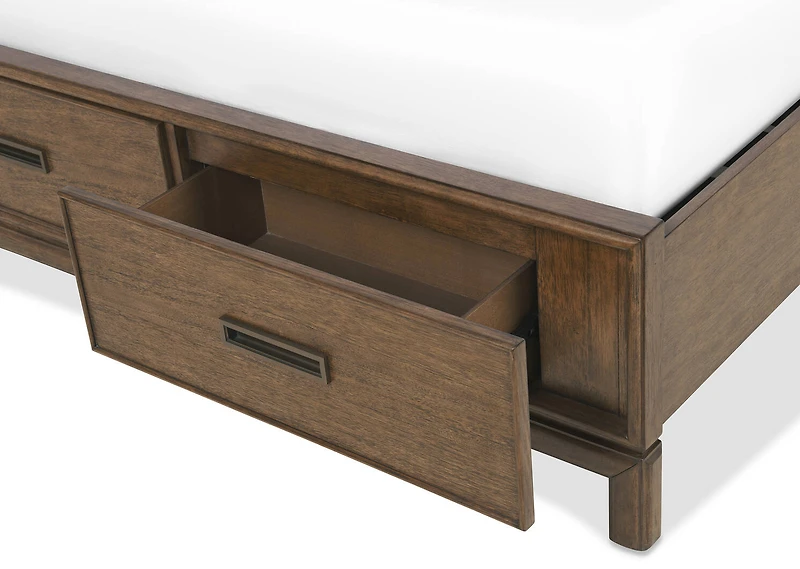 Wickham St Bed -Arwin Br/Yala Tan