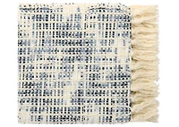 Mazie Throw Ivory/Sea Blue/Navy