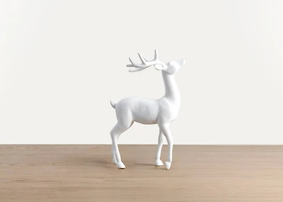 Dasher Deer Decor White