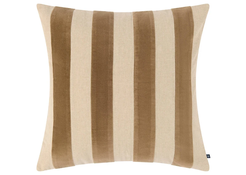Edith Striped Pillow 20x20 Natural/Fawn