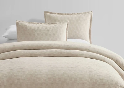 Willa Cotton Duvet Set King Sand