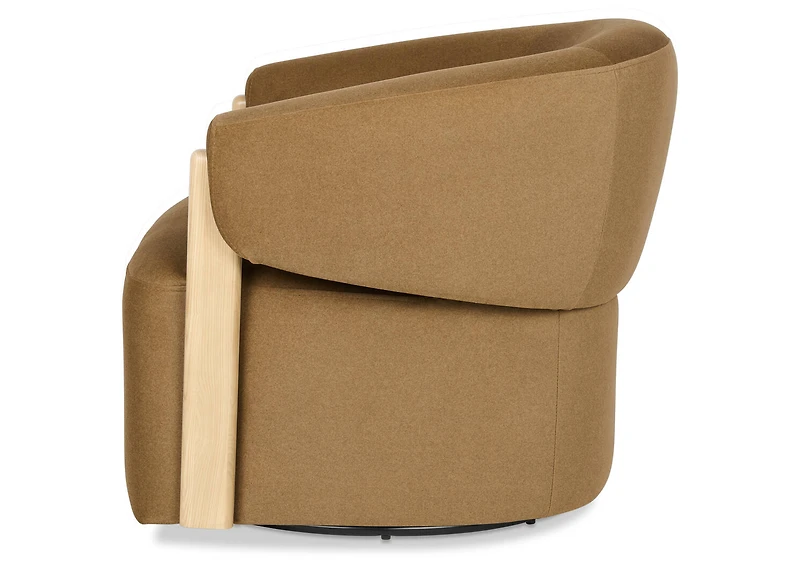Alicent Swivel Armchair -Vaughn Toffee
