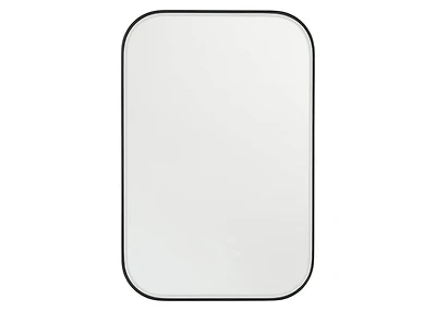 Erika Wall Mirror Rectangle Black