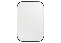 Erika Wall Mirror Rectangle Black