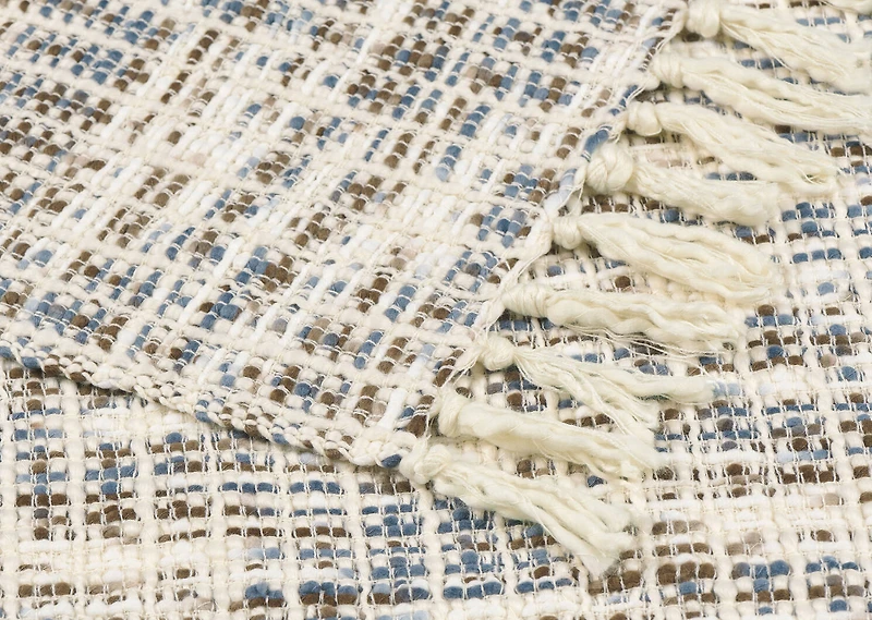 Mazie Throw Ivory/Sea Blue/Mushroom