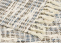 Mazie Throw Ivory/Sea Blue/Mushroom