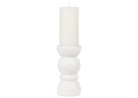 Emile Candle Holder Short White
