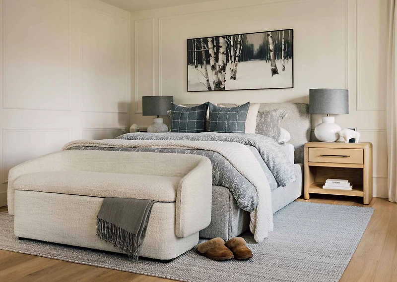 Ewan Storage Bed -Yuri Oyster, KING