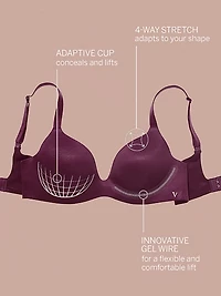 Infinity Flex Lightly Lined Wireless Plunge Bra