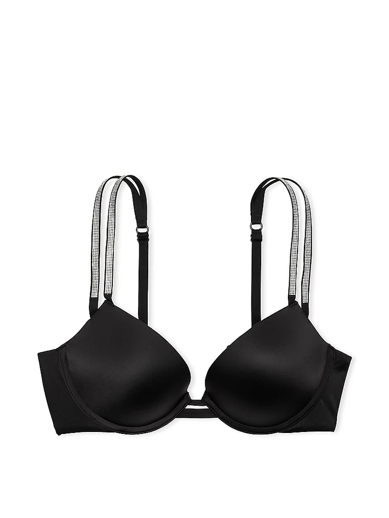 Shine Strap Smooth Push-Up Bra