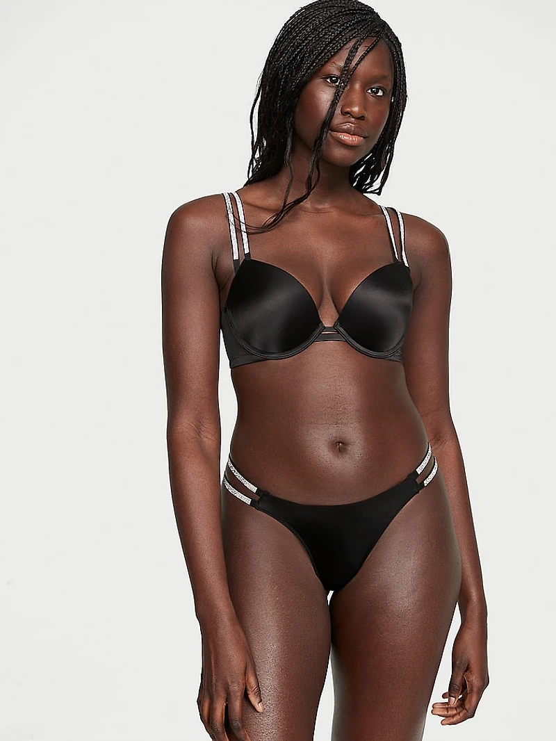 Shine Strap Smooth Push-Up Bra