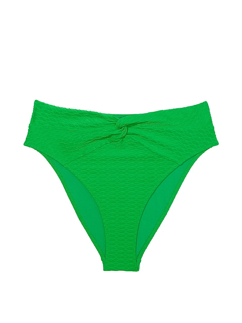 Mix & Match High-Waist Twist Cheeky Bikini Bottom