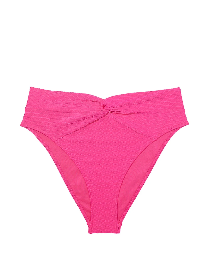 Mix & Match High-Waist Twist Cheeky Bikini Bottom