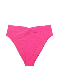 Mix & Match High-Waist Twist Cheeky Bikini Bottom
