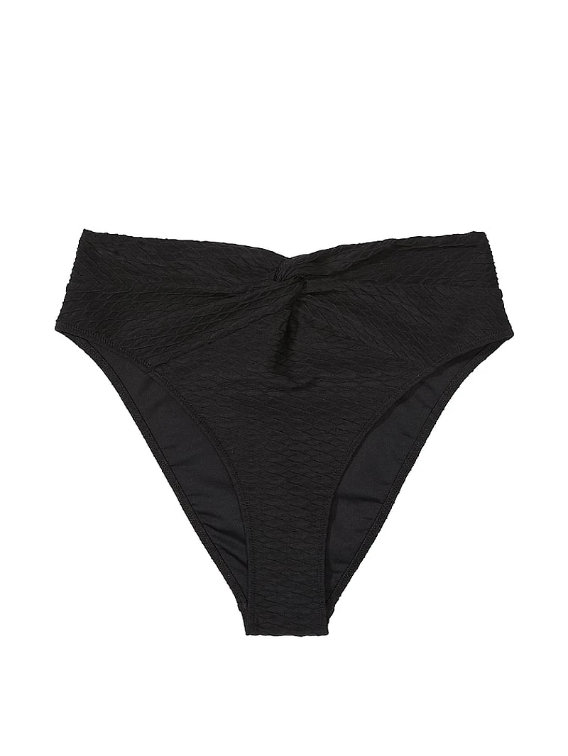 Mix & Match High-Waist Twist Cheeky Bikini Bottom