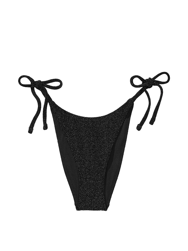 Shimmer Side-Tie Brazilian Bikini Bottom