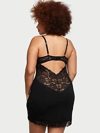 Modal & Lace Cupped Mini Slip Dress