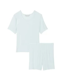 Ribbed Modal Tee Short Set