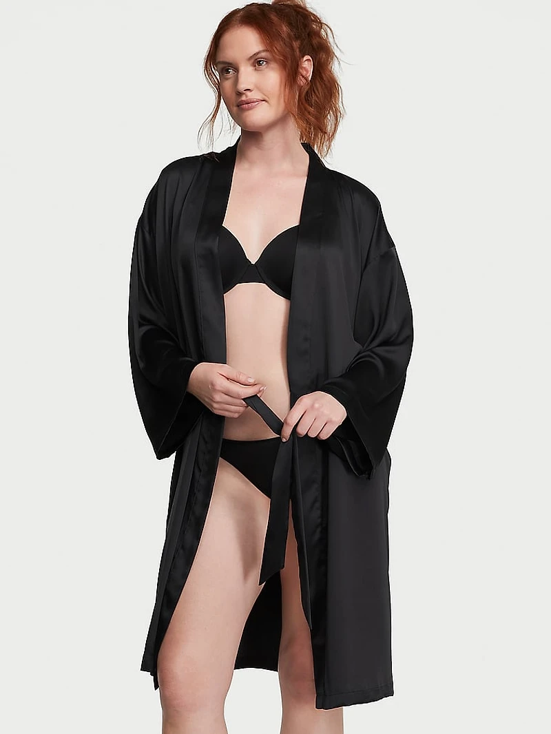 Satin Midi Robe